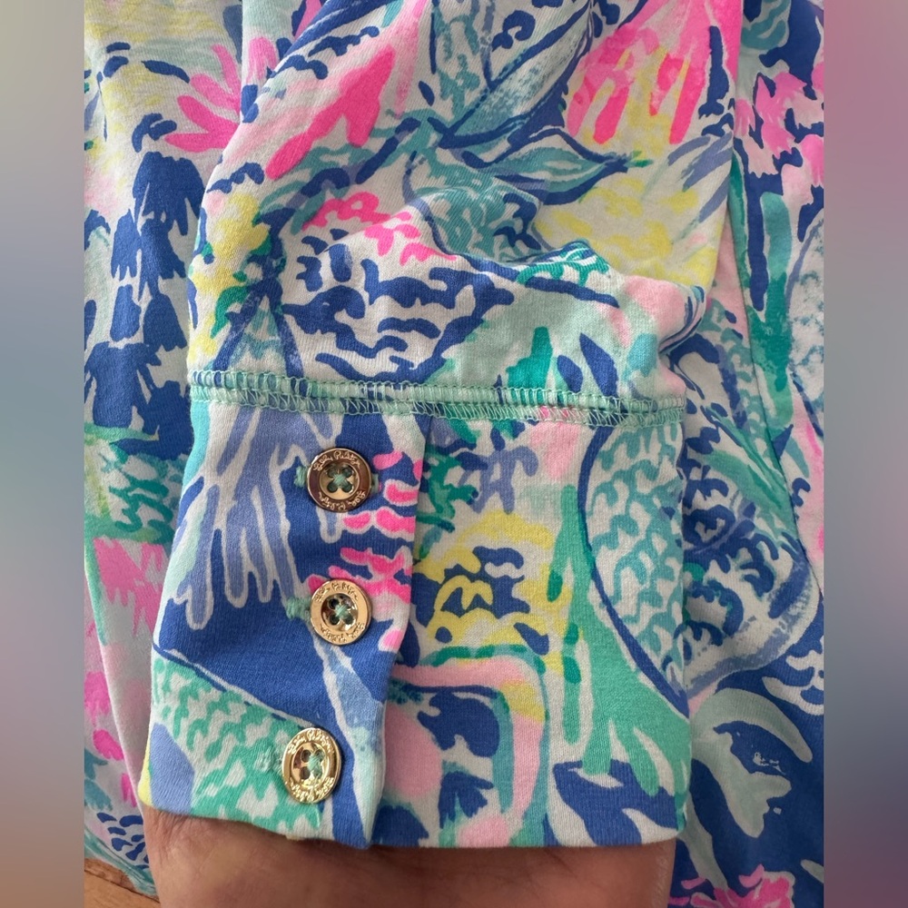 Lilly Pulitzer UPF +50 Sophie Dress SZ S Multi Mermaids Cove - Picture 9 of 16